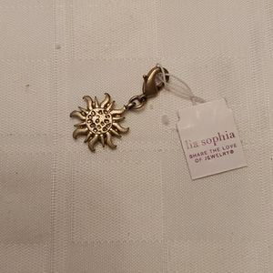Lia Sophia Gold Sun Charm- NWT